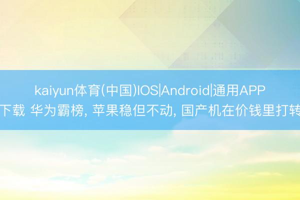 kaiyun体育(中国)IOS|Android|通用APP下载 华为霸榜， 苹果稳但不动， 国产机在价钱里打转
