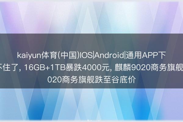 kaiyun体育(中国)IOS|Android|通用APP下载 华为顶不住了， 16GB+1TB暴跌4000元， 麒麟9020商务旗舰跌至谷底价