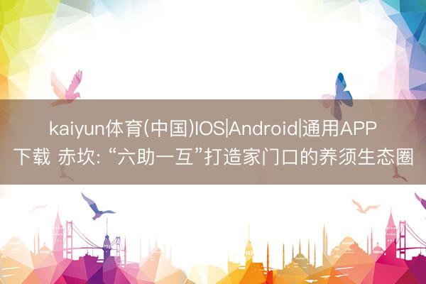kaiyun体育(中国)IOS|Android|通用APP下载 赤坎: “六助一互”打造家门口的养须生态圈