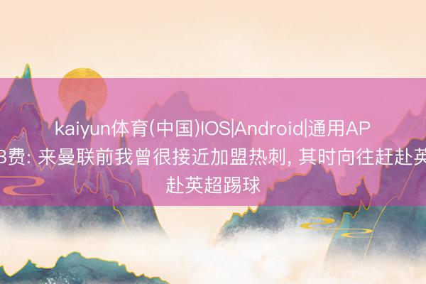 kaiyun体育(中国)IOS|Android|通用APP下载 B费: 来曼联前我曾很接近加盟热刺， 其时向往赶赴英超踢球