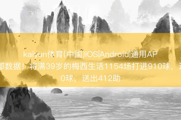 kaiyun体育(中国)IOS|Android|通用APP下载 丽都数据！将满39岁的梅西生活1154场打进910球，送出412助