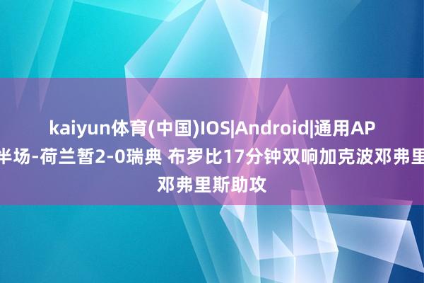 kaiyun体育(中国)IOS|Android|通用APP下载 半场-荷兰暂2-0瑞典 布罗比17分钟双响加克波邓弗里斯助攻